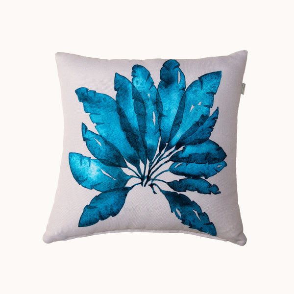 Blue Leaf Pillow