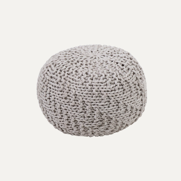 Cora White Pouf