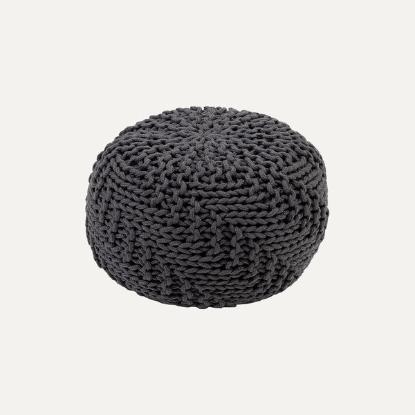Cora Grey Pouf