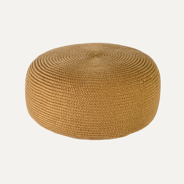 Jute Braided Pouf